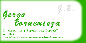 gergo bornemisza business card